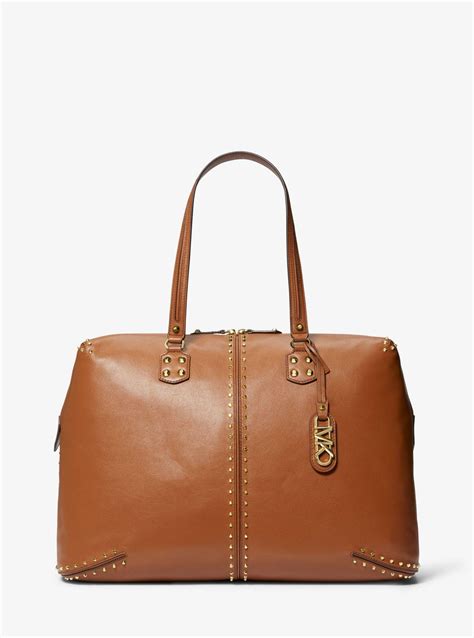 astor extra large leather weekend bag